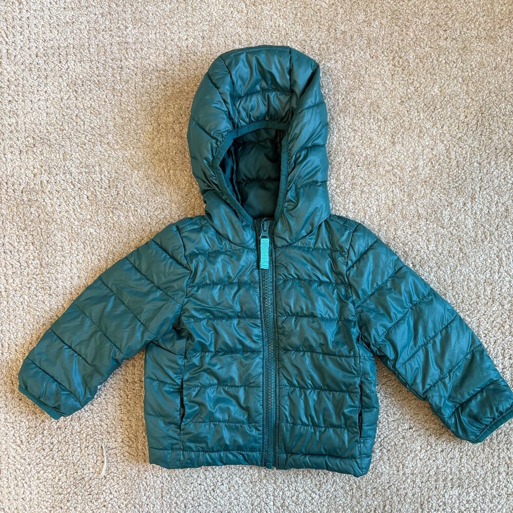 Dark Green Primary Puffer Jacker